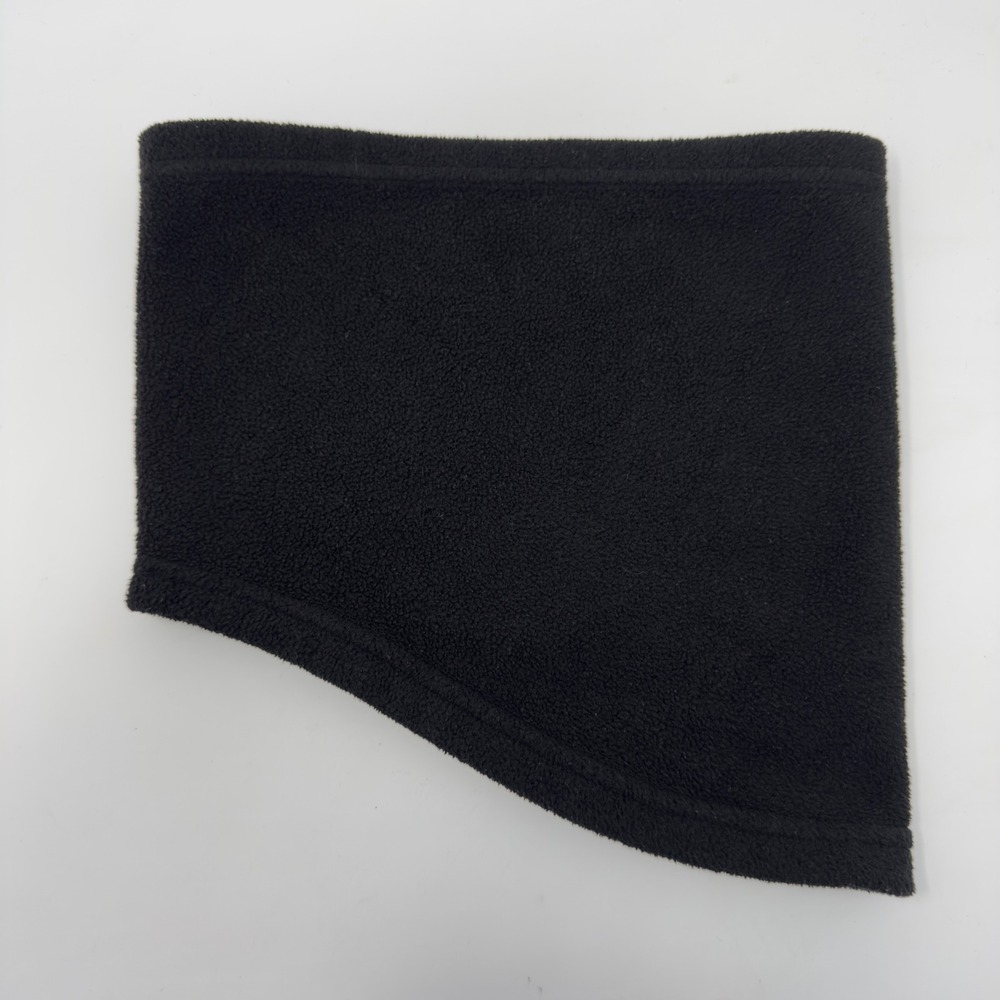 Nike Fleece Neck Warmer Gaiter Black Silver Swoosh Logo Running Training OSFM